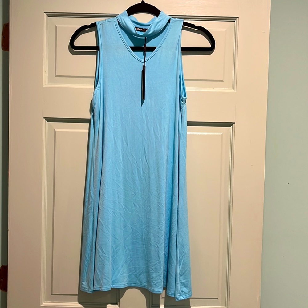 Nwt Penelope tree swing dress with cut out blue 14